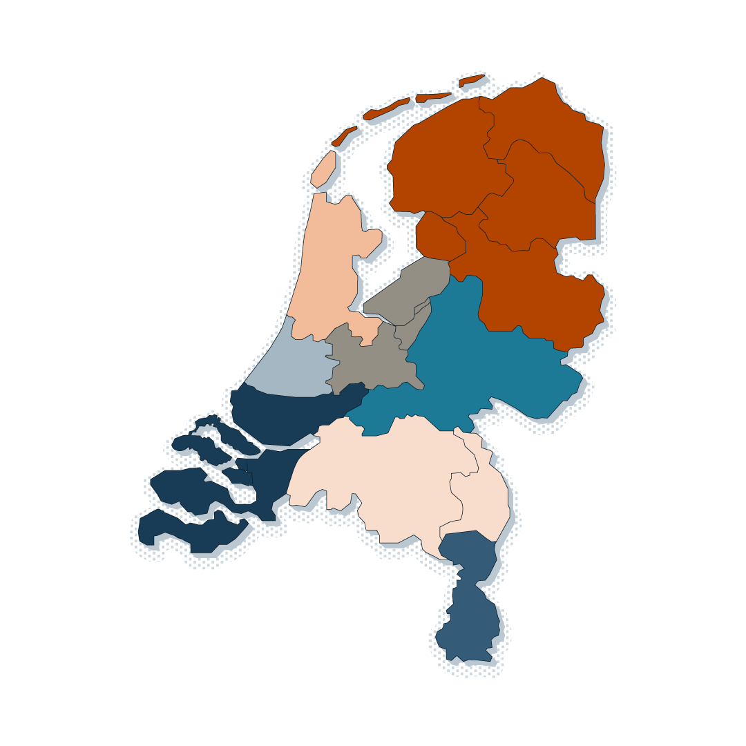 Nederland regio's